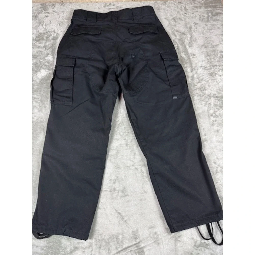 5.11 Tactical Cargo Pants Mens‎ Large Black Ripstop Utility Work Trousers 35-39W
